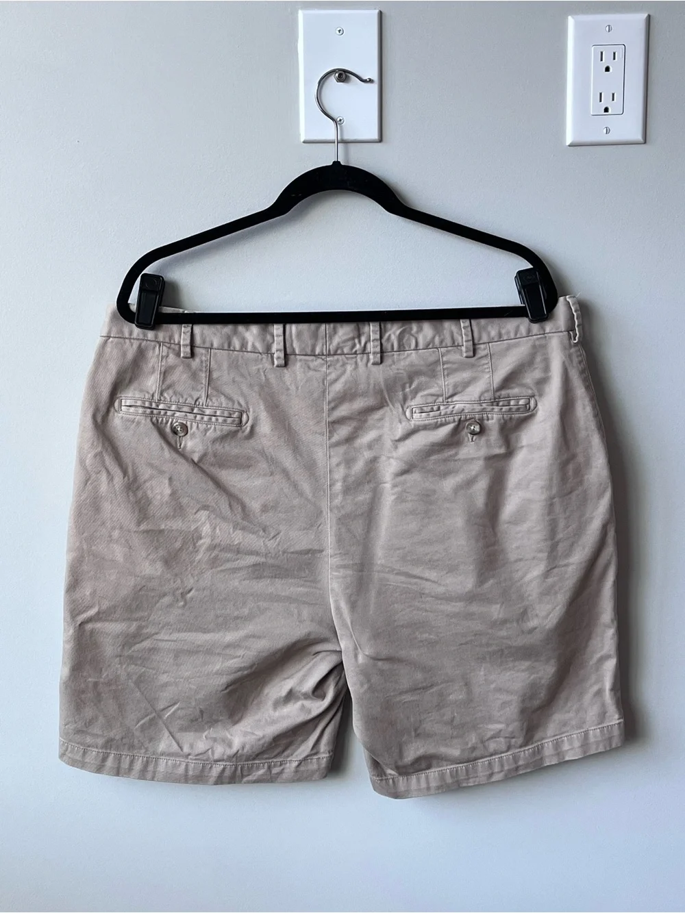 Peter Millar Lot of 2 Crown Soft Touch Twill Golf Shorts 8.5” Men 38 Khaki Gray